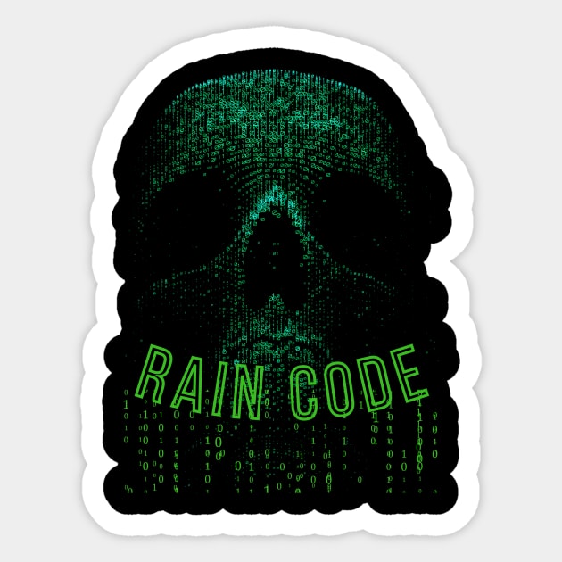 Rain Code Sticker by sirazgar